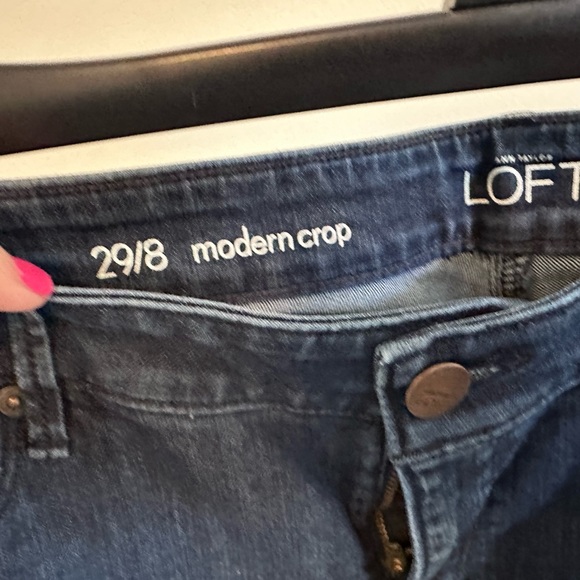 Loft Modern Crop Stretch Cotton Denim - Picture 2 of 3